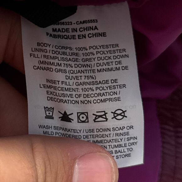 Nike Sportswear Down Fill Puffer Jacket Womens XL Burgundy Quilted CU5813 638 - Picture 5 of 7